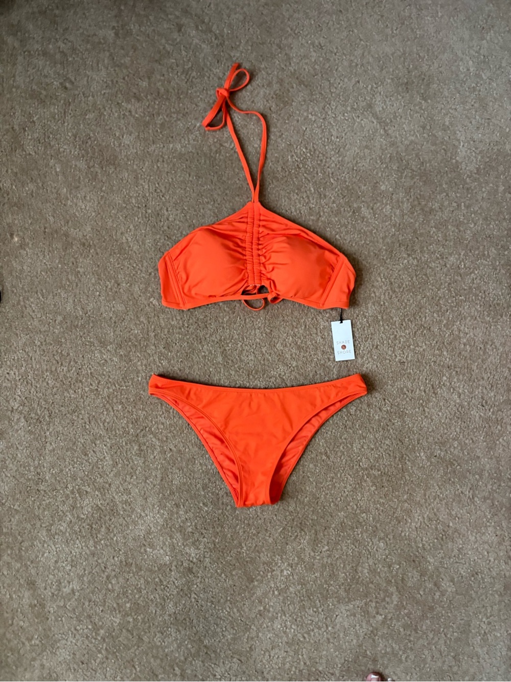 Target Orange Womens Bikini Two-Piece